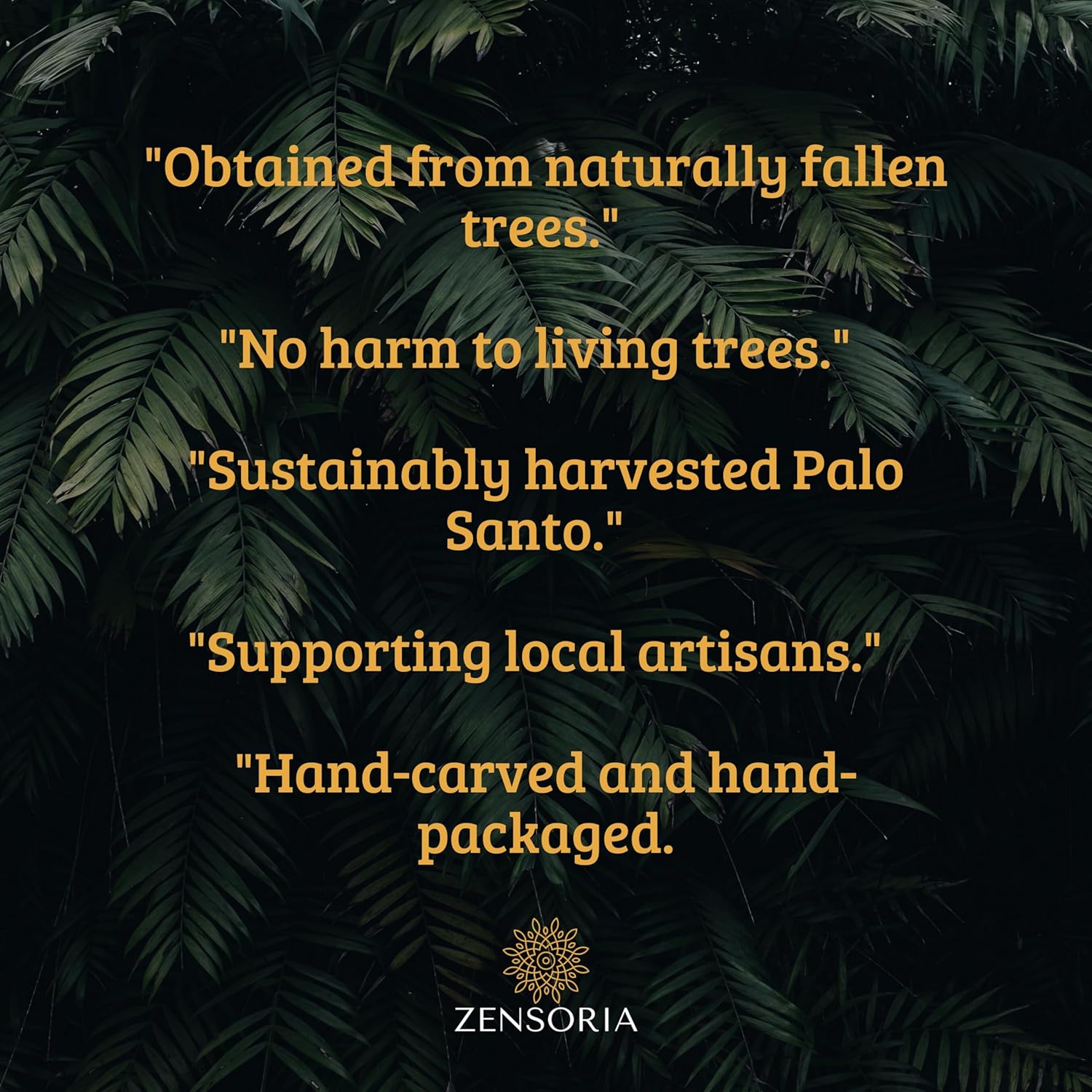 Zensoria 7-Pack Palo Santo Natural Incense Sticks