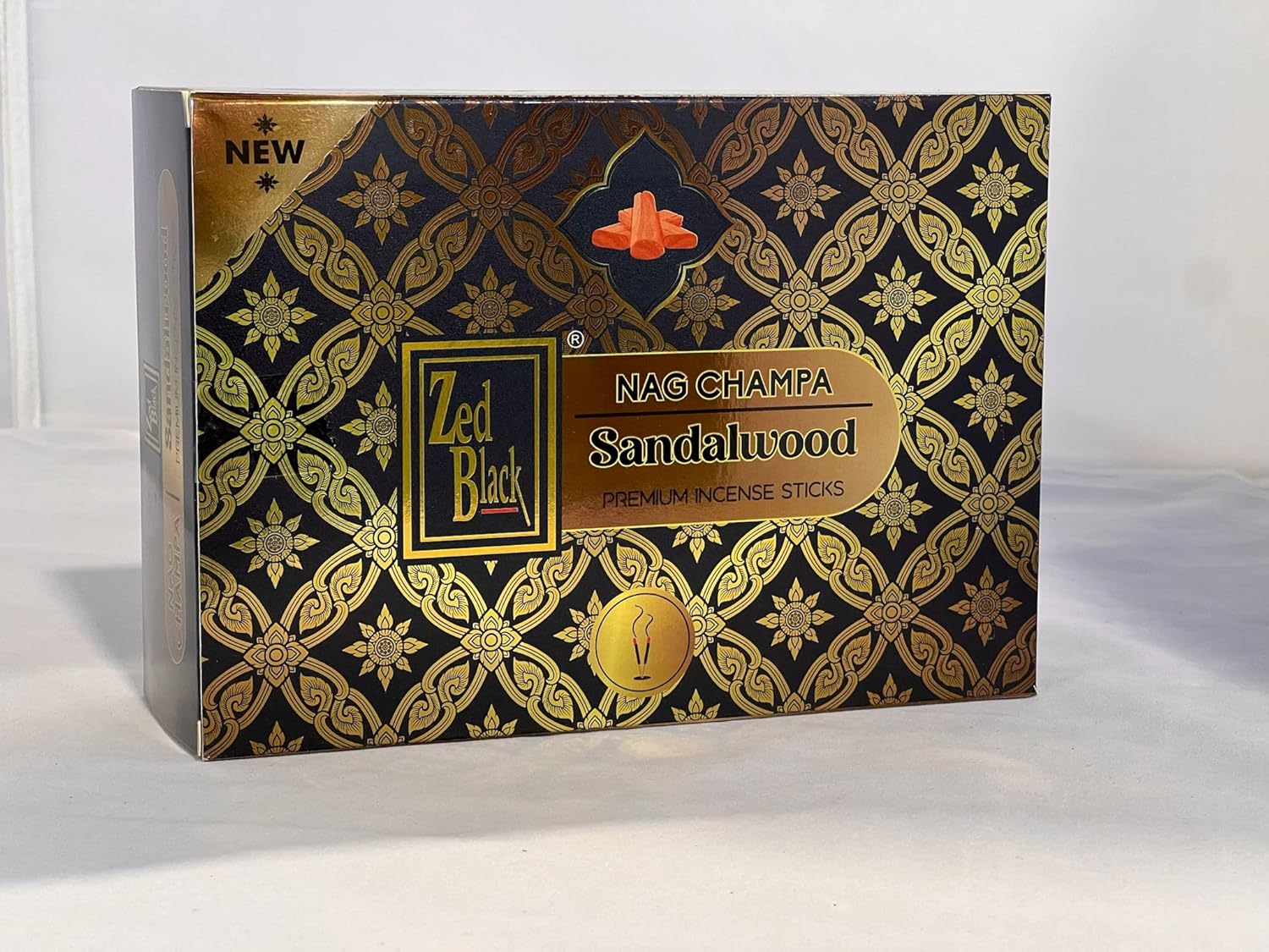 Premium Nag Champa Sandalwood Incense Sticks 15g x 12 Pack