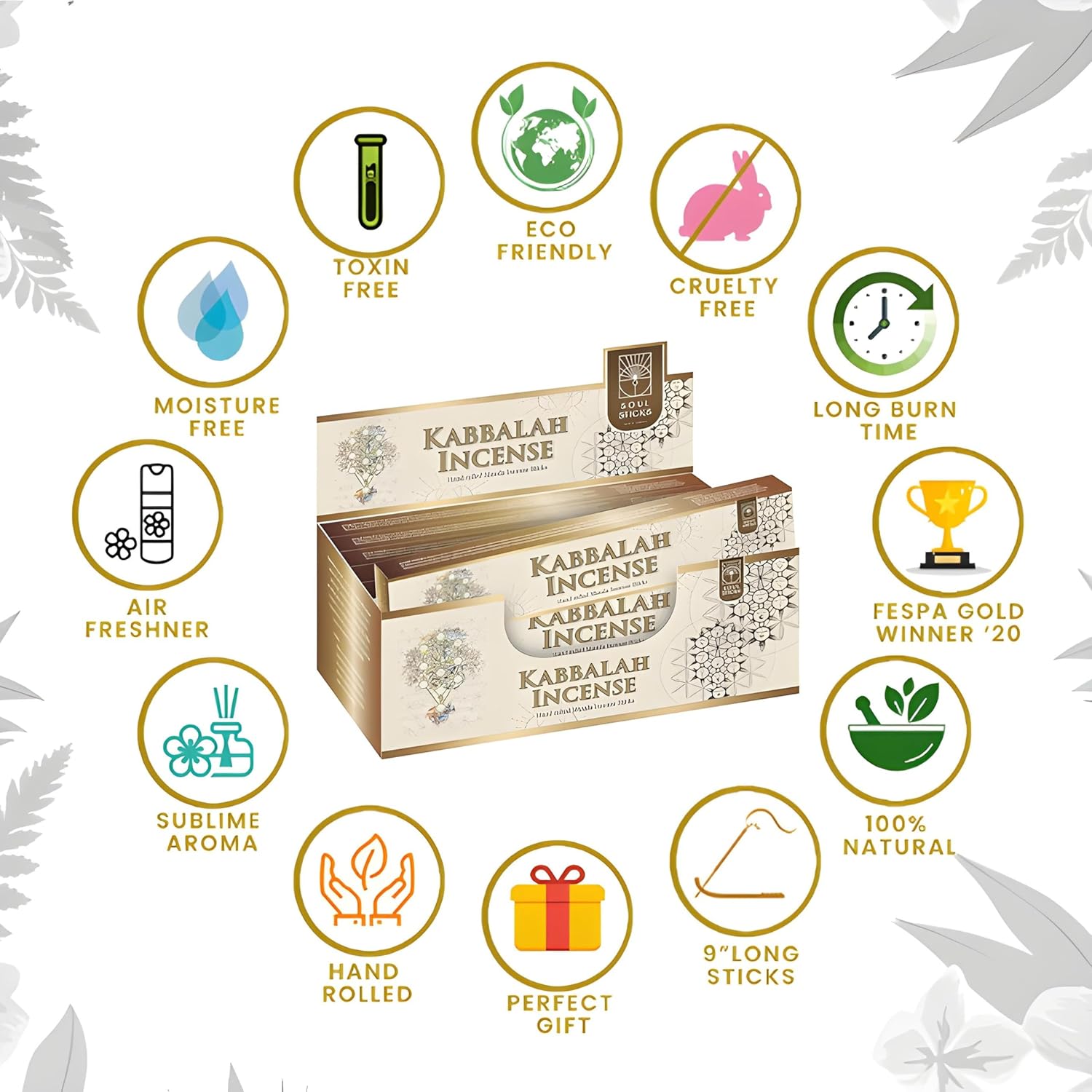 Soul Sticks Natural Incense Sticks 12 Pack Box