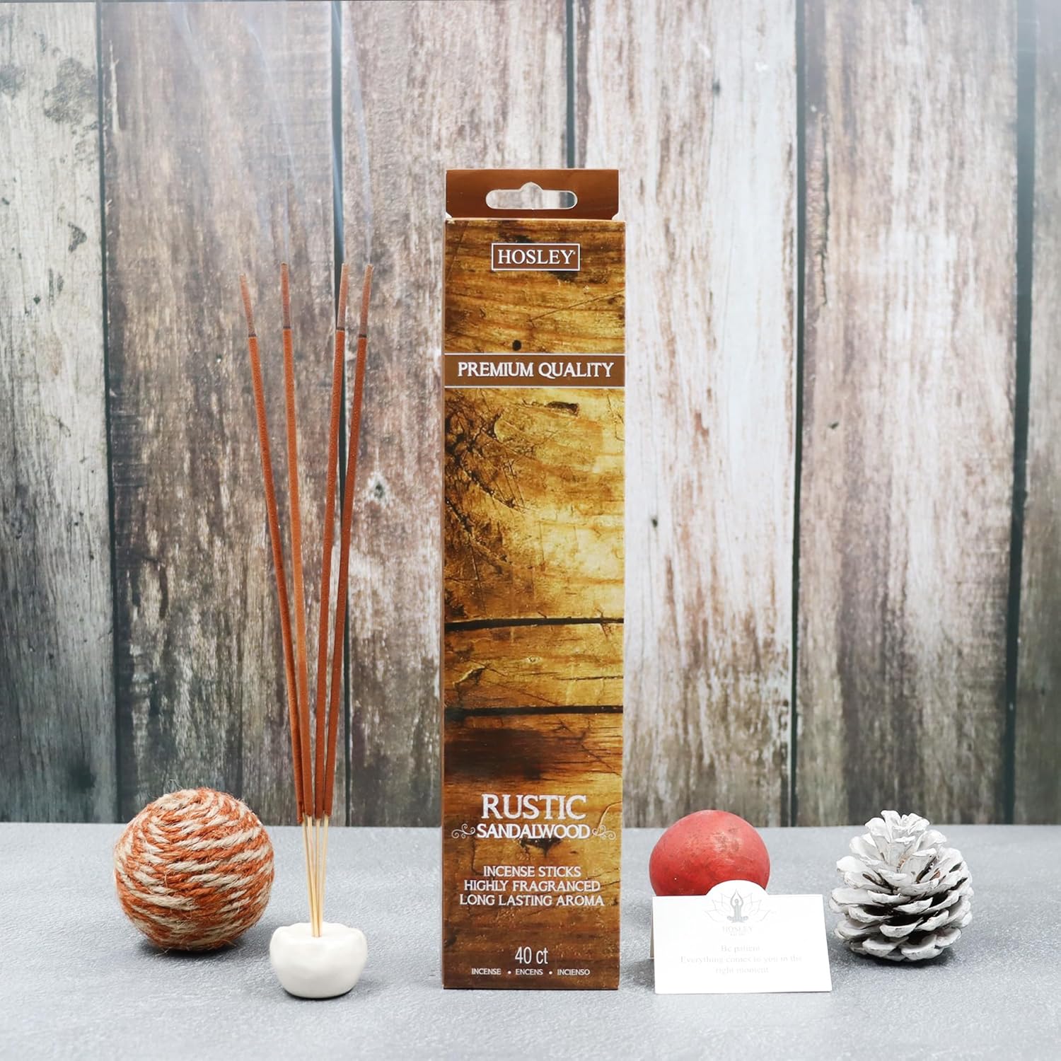 Hosley 240 Pack Incense Sticks Rustic Sandalwood