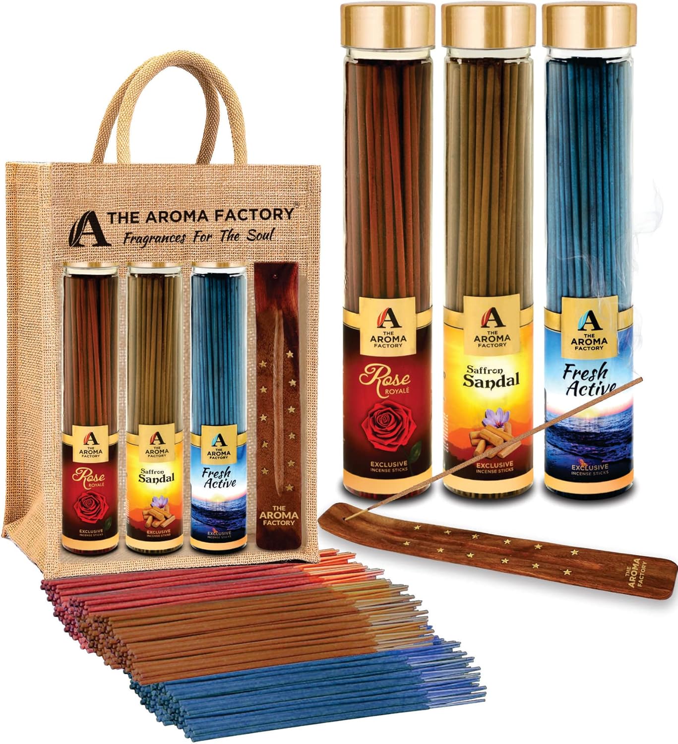The Aroma Factory Organic Incense Sticks Set