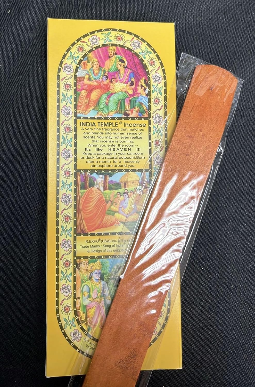 Song of India Incense Sticks with Wooden Holder