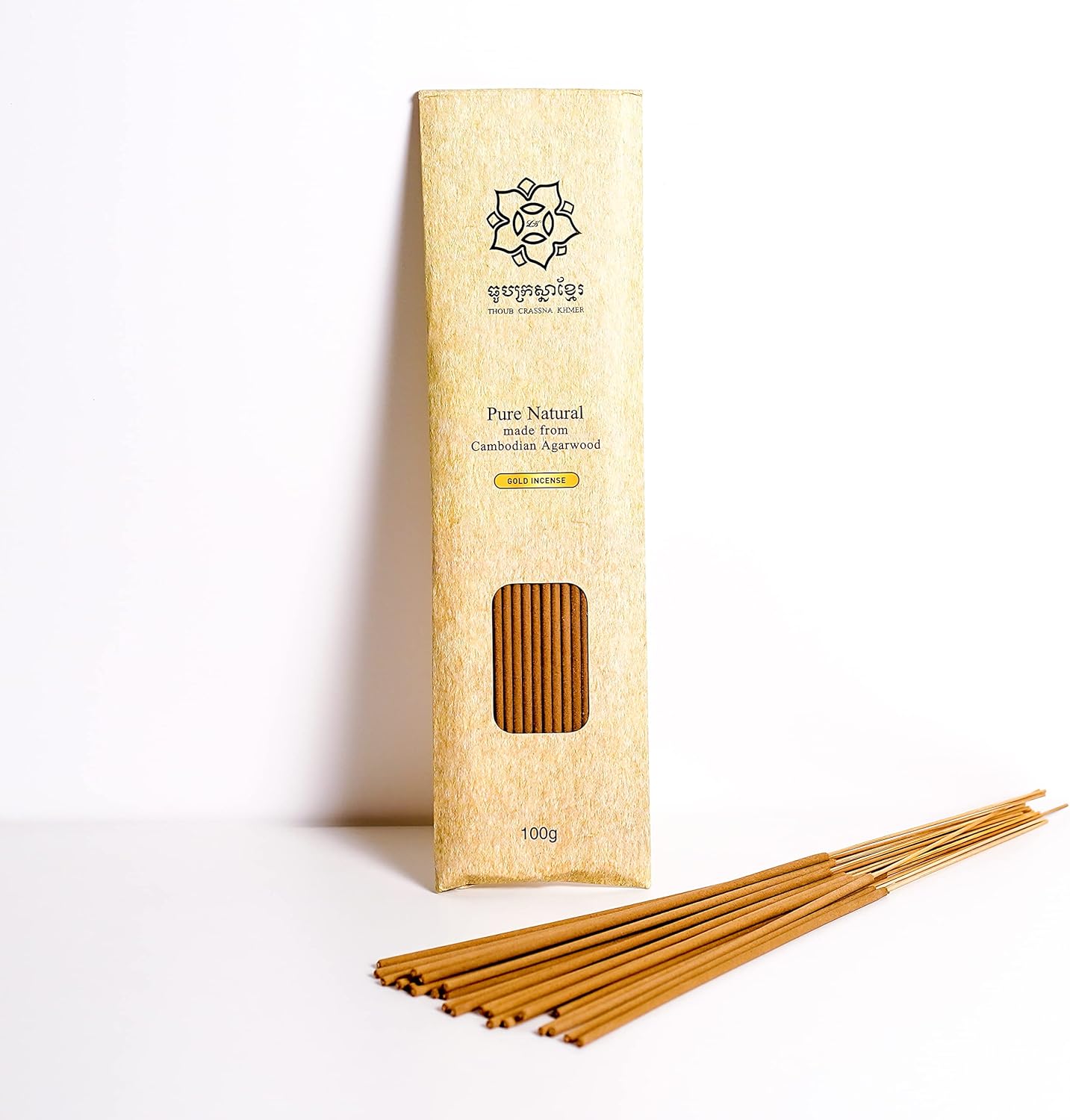 Crassna Khmer Agarwood Incense Stick - 100g Gold