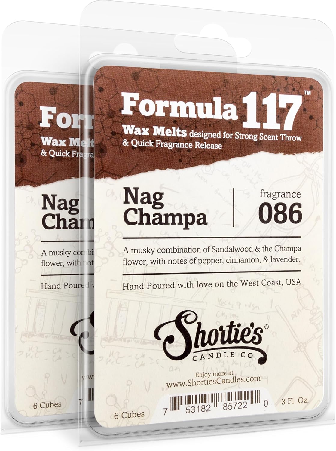 Shorties Candle Company Nag Champa Wax Melts Multi Pack