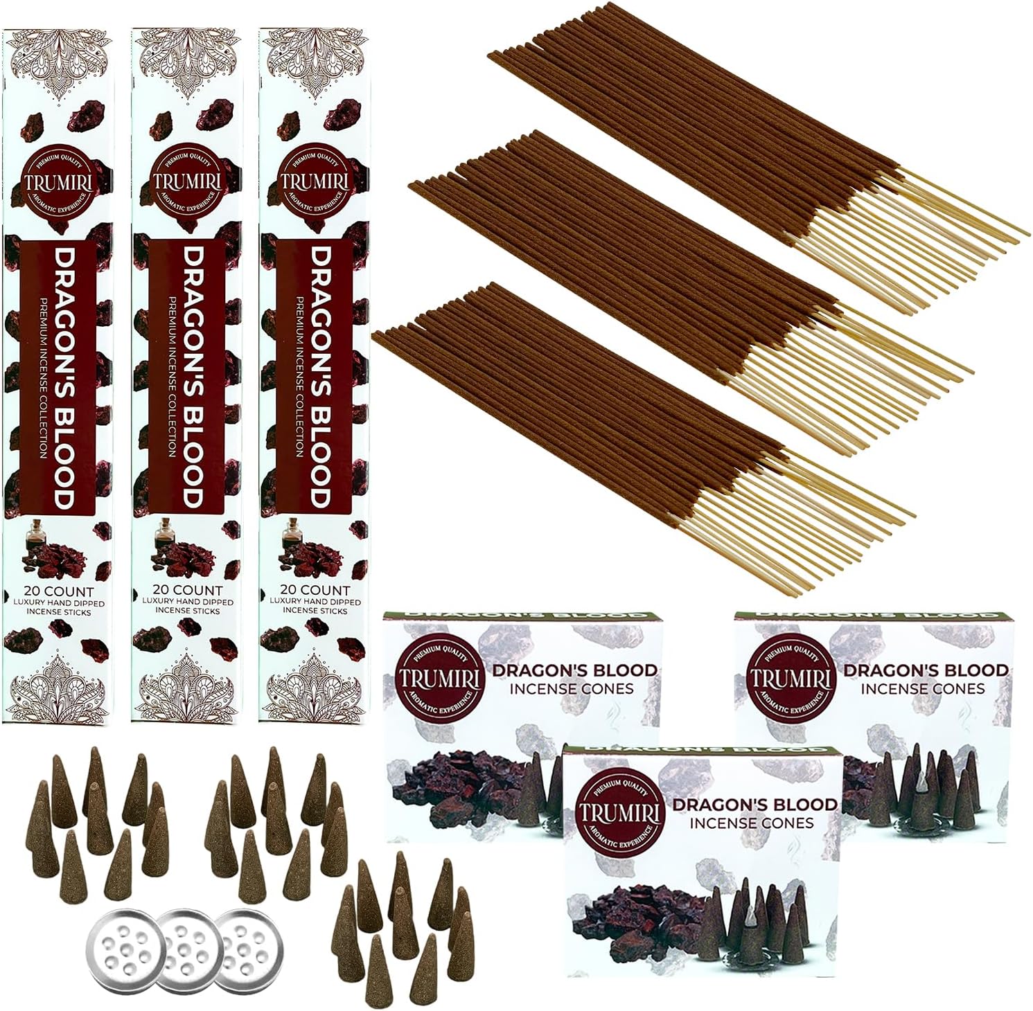 Dragons Blood Incense Sticks and Cones Combo Pack