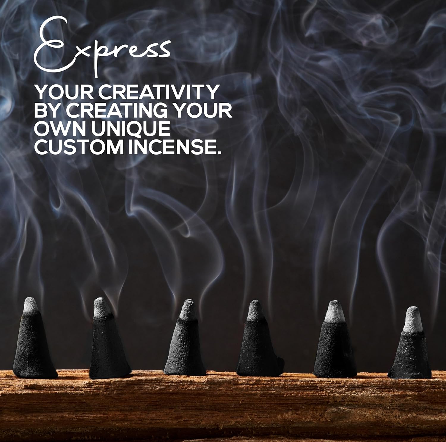 50 Natural Charcoal Incense Cones for DIY Aromatherapy
