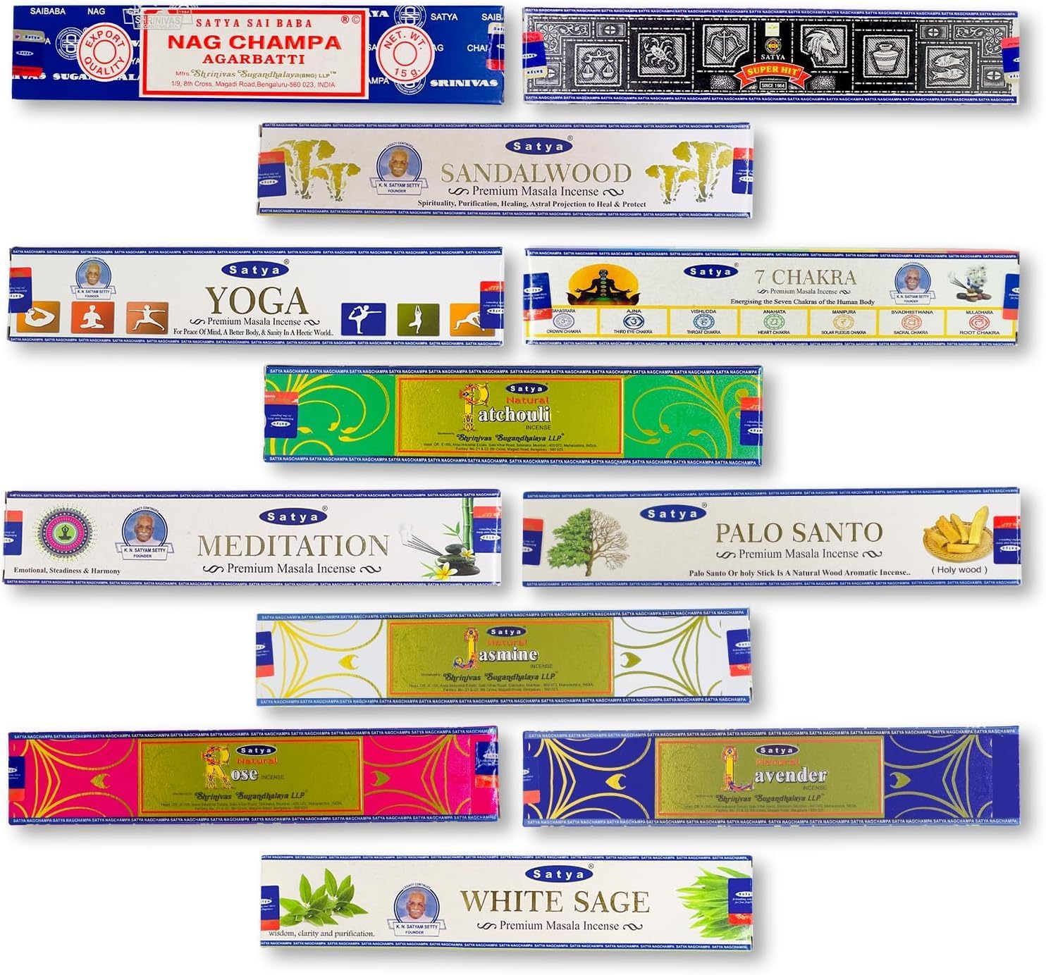 Natures Own Incense Sticks 12 Boxes Variety Pack