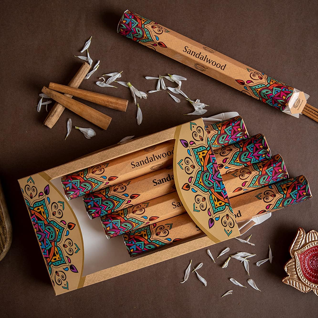 Raajsee Sandalwood Incense Sticks 15 Sticks x 5 Pack