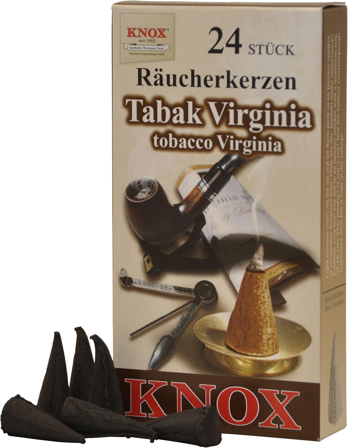 KNOX Incense Cones Tobacco Virginia