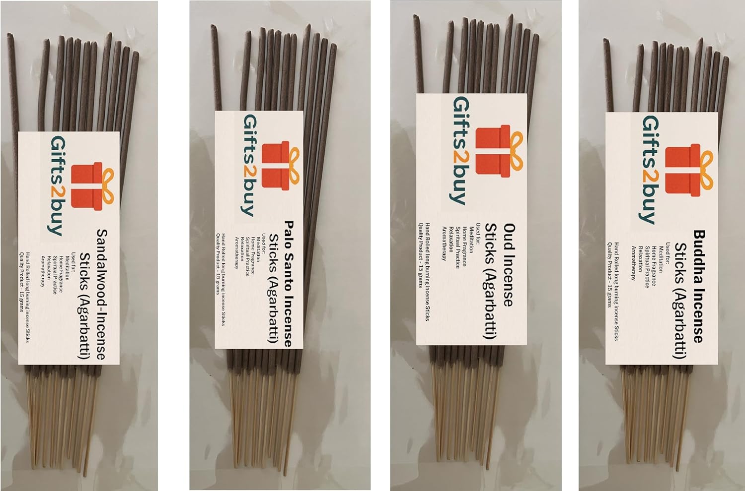 Gifts2buy Premium Incense Sticks Pack 4 Fragrances