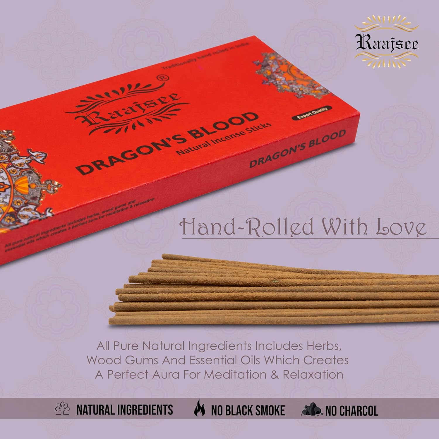 Raajsee Dragon Blood Incense Sticks 100 Gm Pack