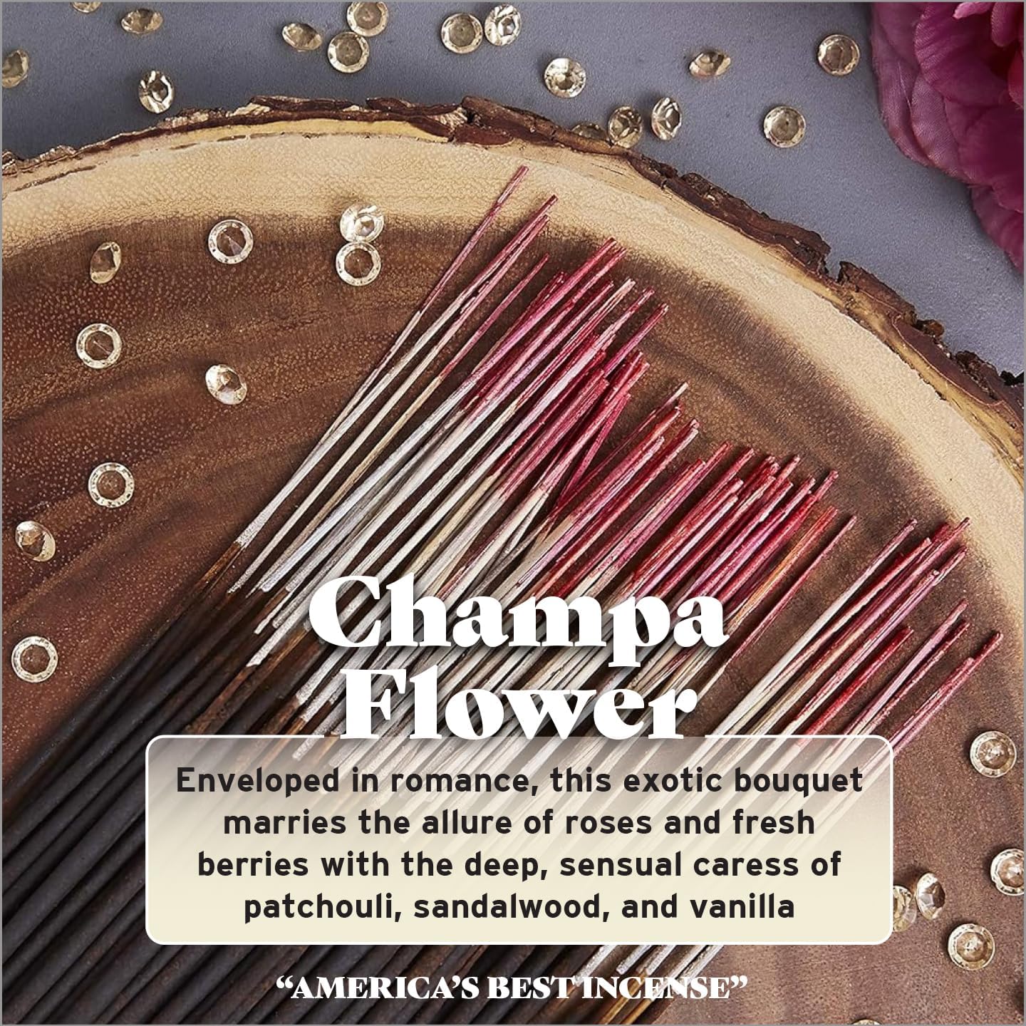 Wild Berry Incense Sticks - Champa Flower 100 Count