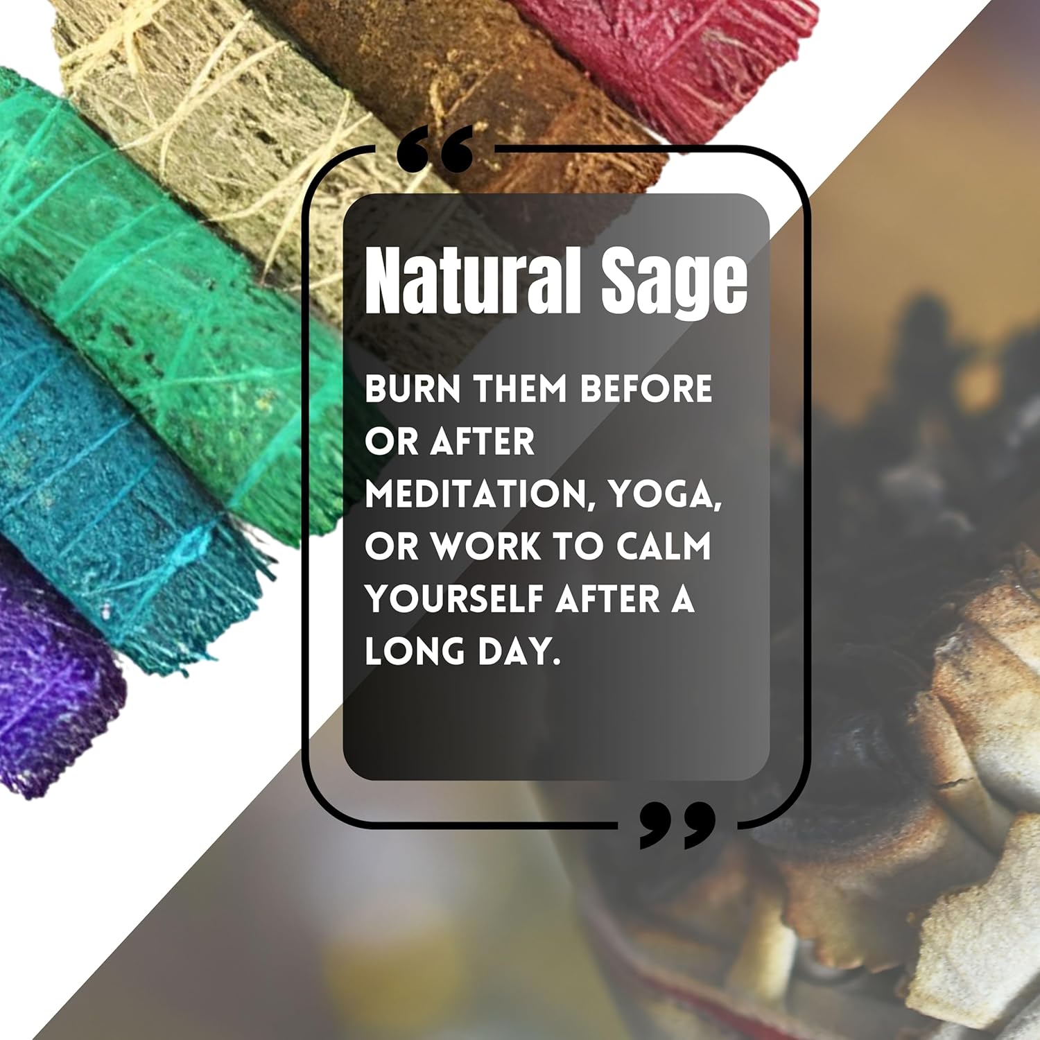 Ancientveda Nag Champa Scented Smudge Sticks 2 Pack