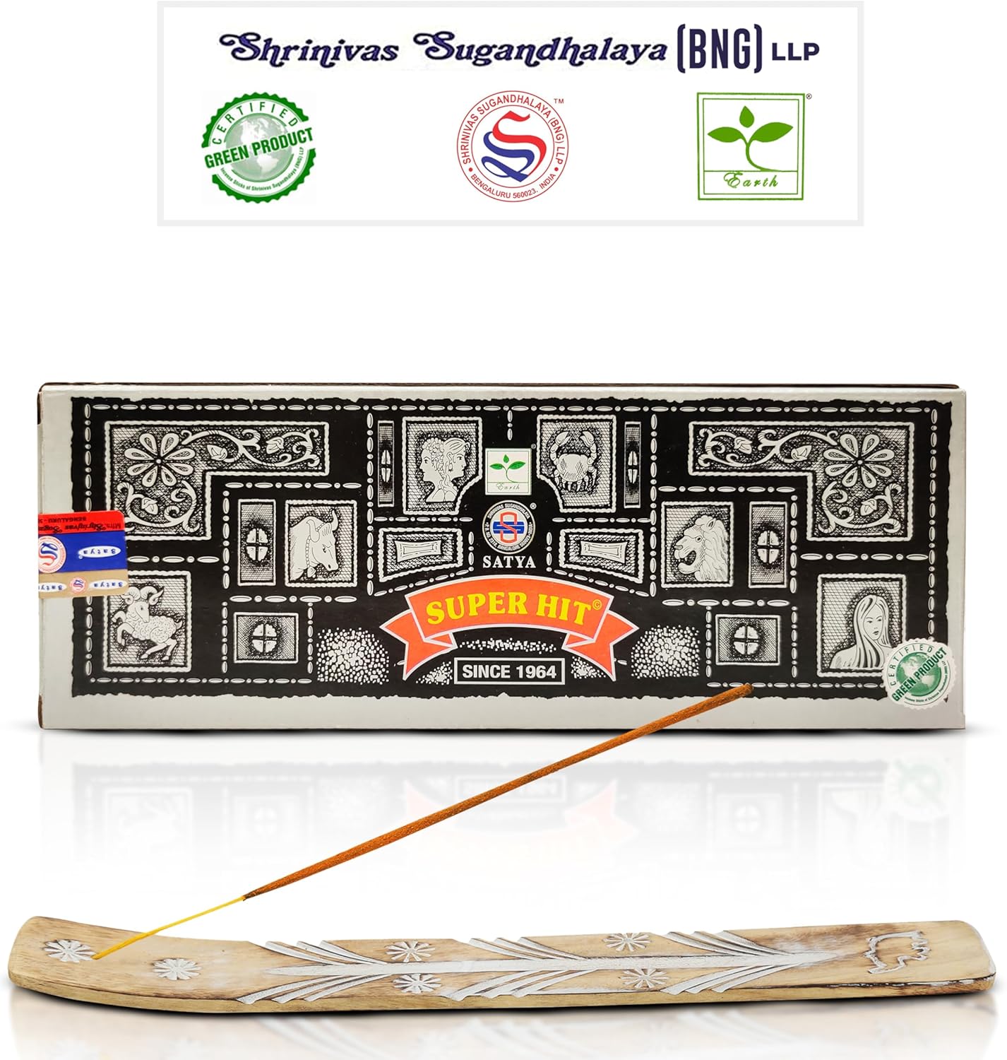 Satya Super Hit Sticks 250g Pack with Raajsee Holder