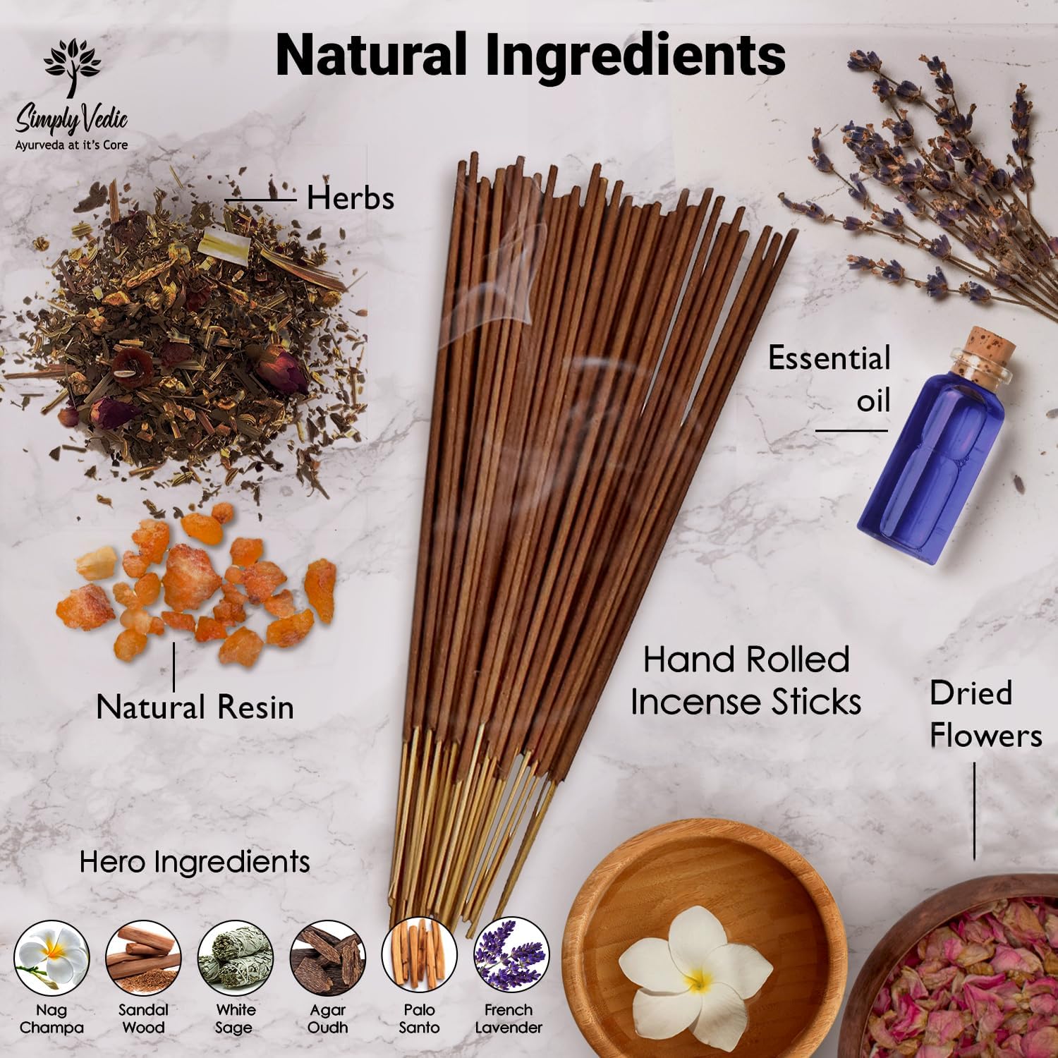 Signature Incense Sticks Gift Set 120 Natural Non-Toxic Agarbatti