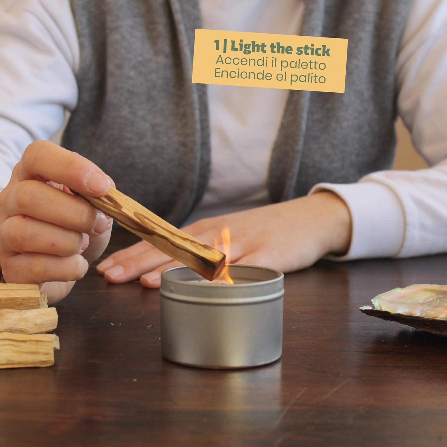 NIRDOSH Natural Palo Santo Sticks 25 Pack for Yoga and Meditation