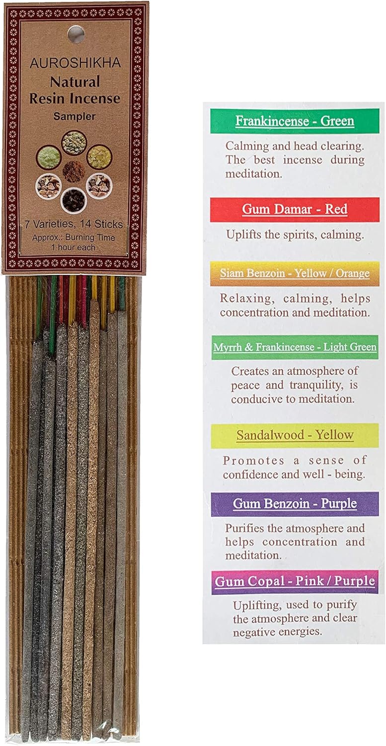 Auroshikha Natural Resin Incense Sticks Sampler