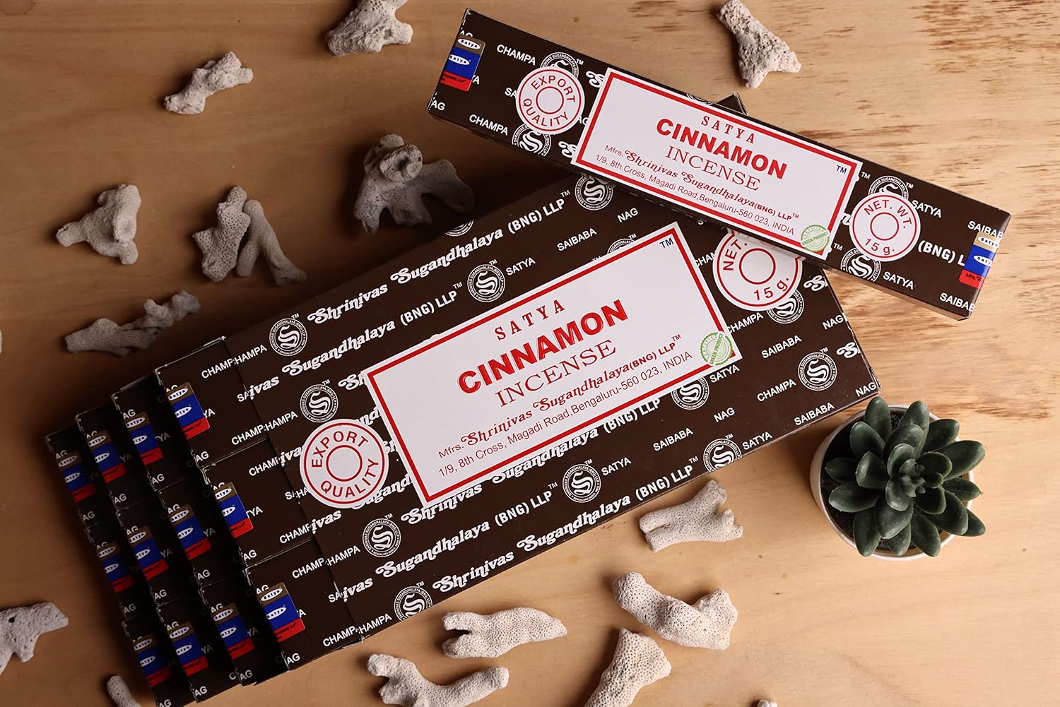 EARTH Satya Cinnamon Incense Sticks Pack of 12
