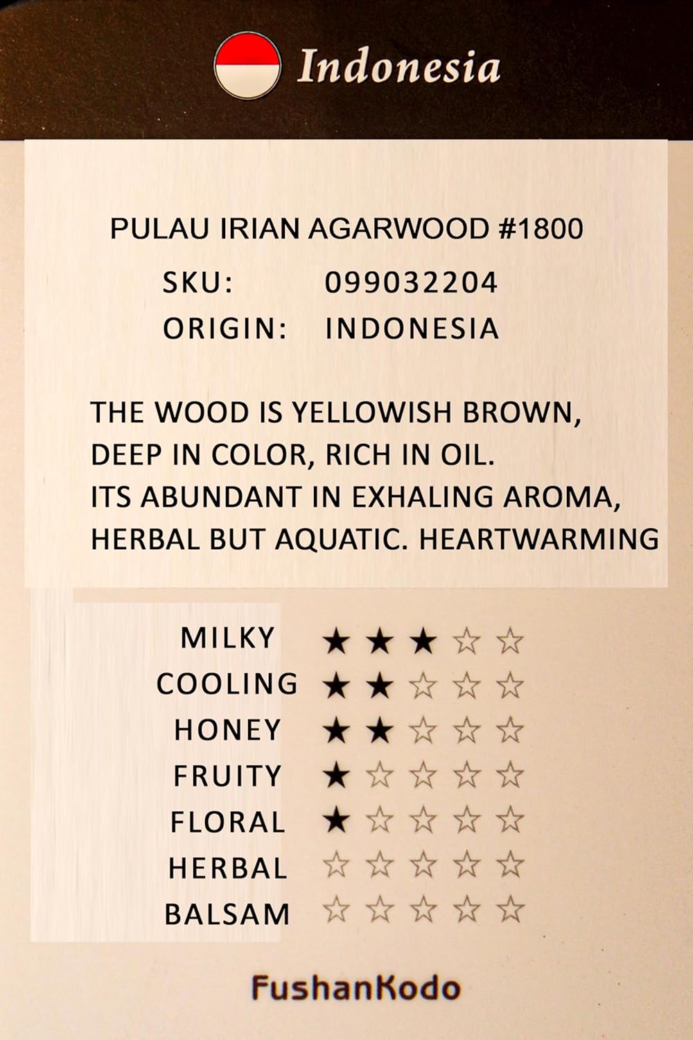 Teawan Agarwood Incense Pure 8 Inch 40 Min Burn Time
