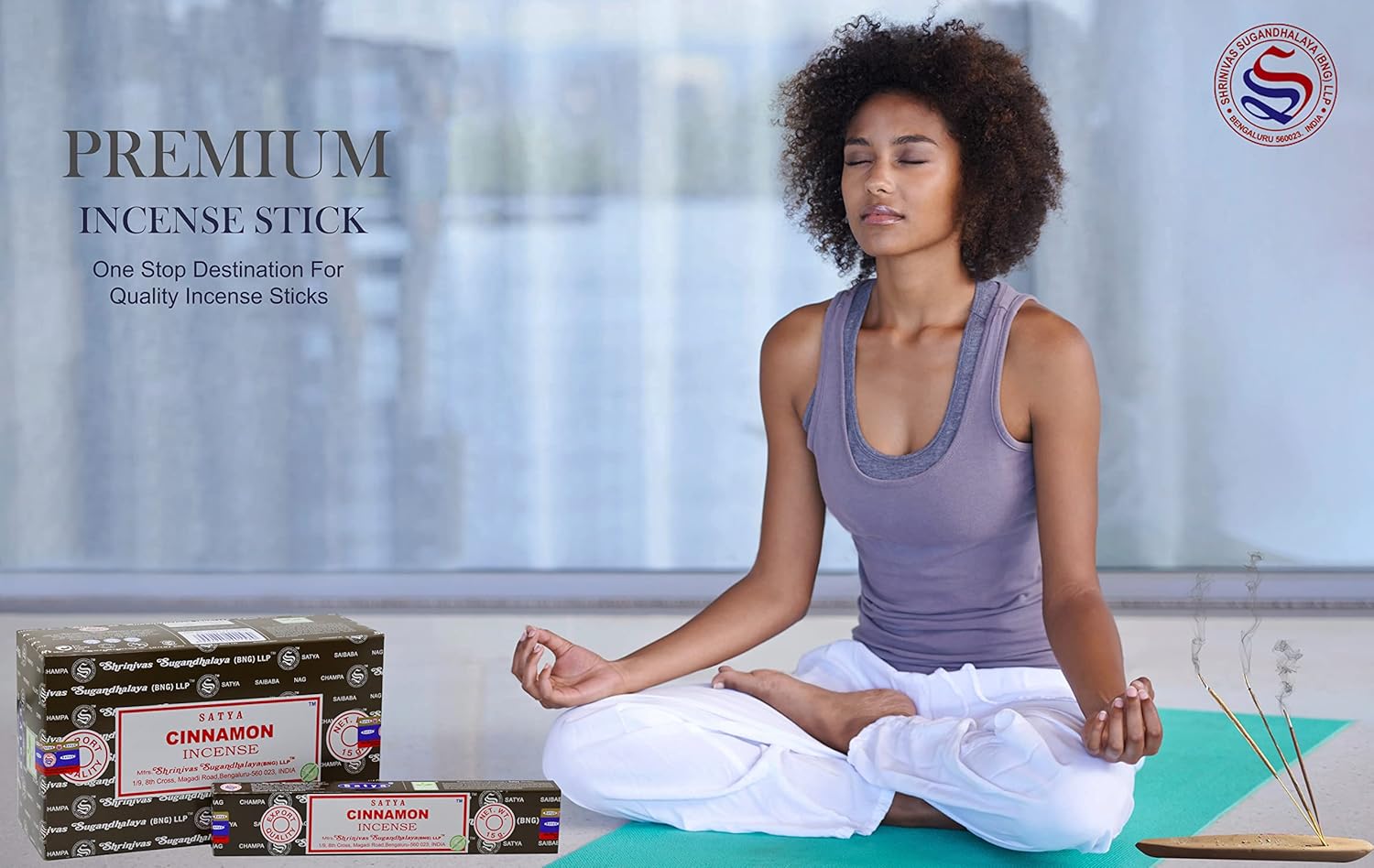 EARTH Satya Cinnamon Incense Sticks Pack of 12