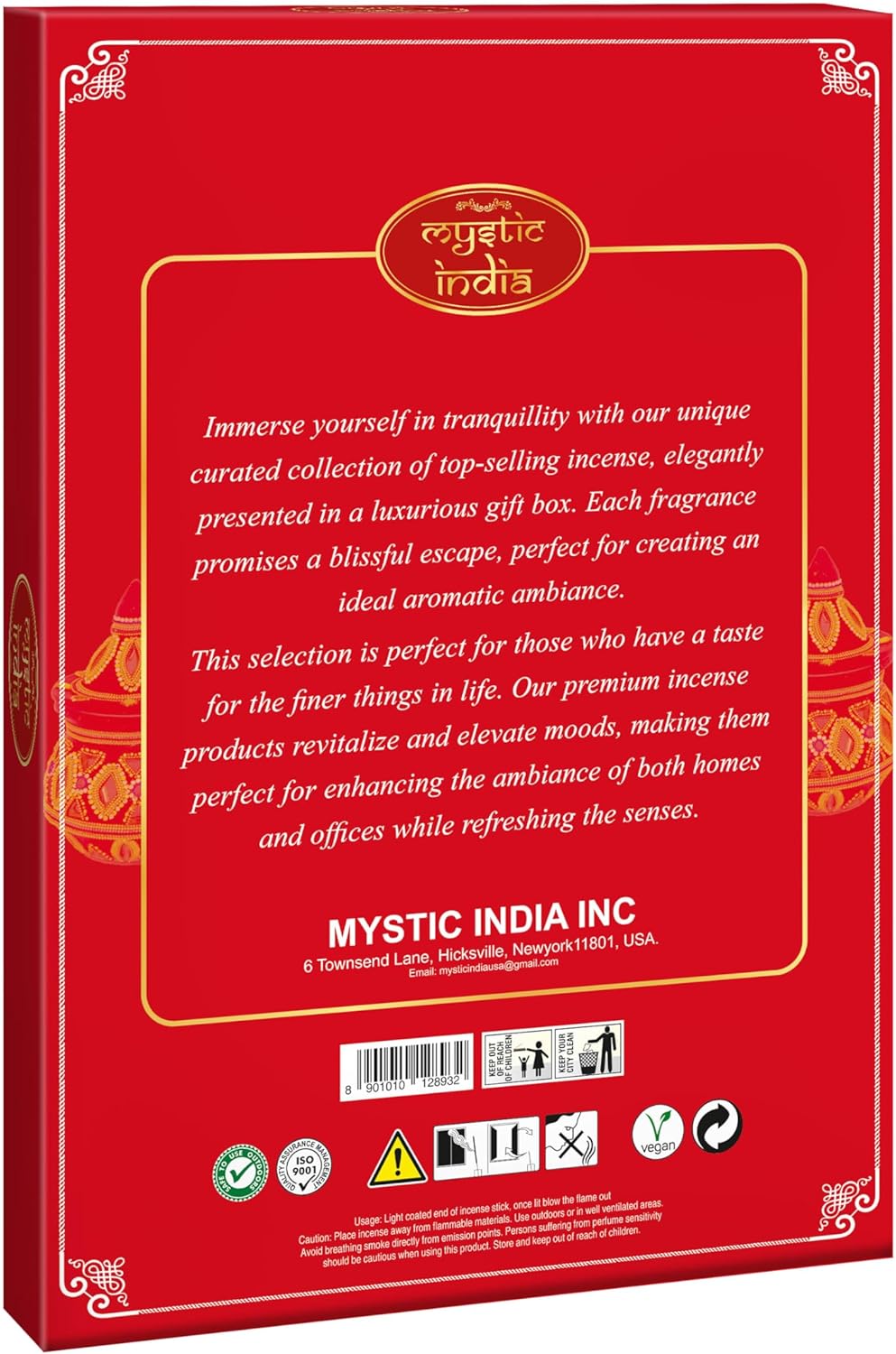 Mystic India Frankincense Myrrh Incense Set