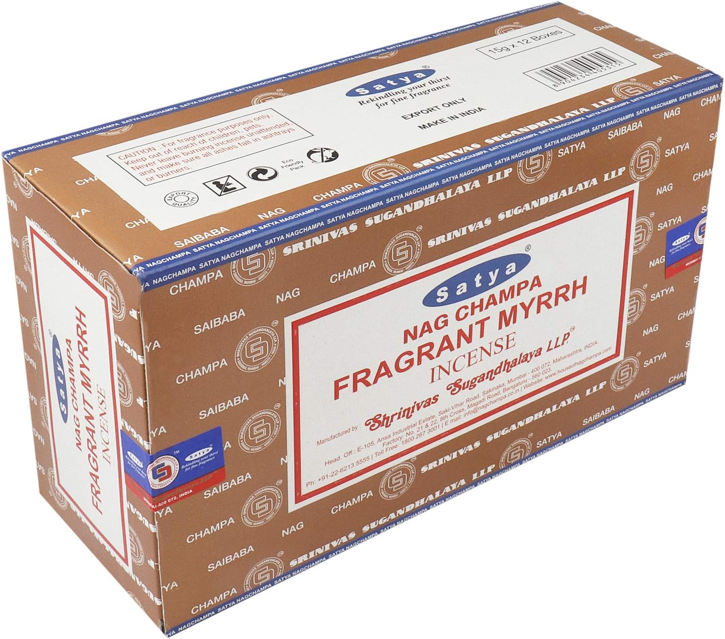 SATYA Nag Champa Fragrant Myrrh Agarbatti