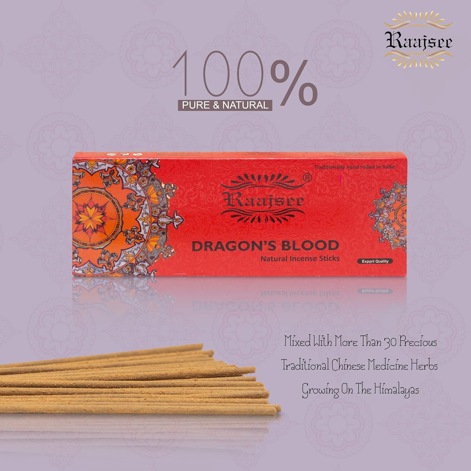 Raajsee Dragon Blood Incense Sticks 100 Gm Pack