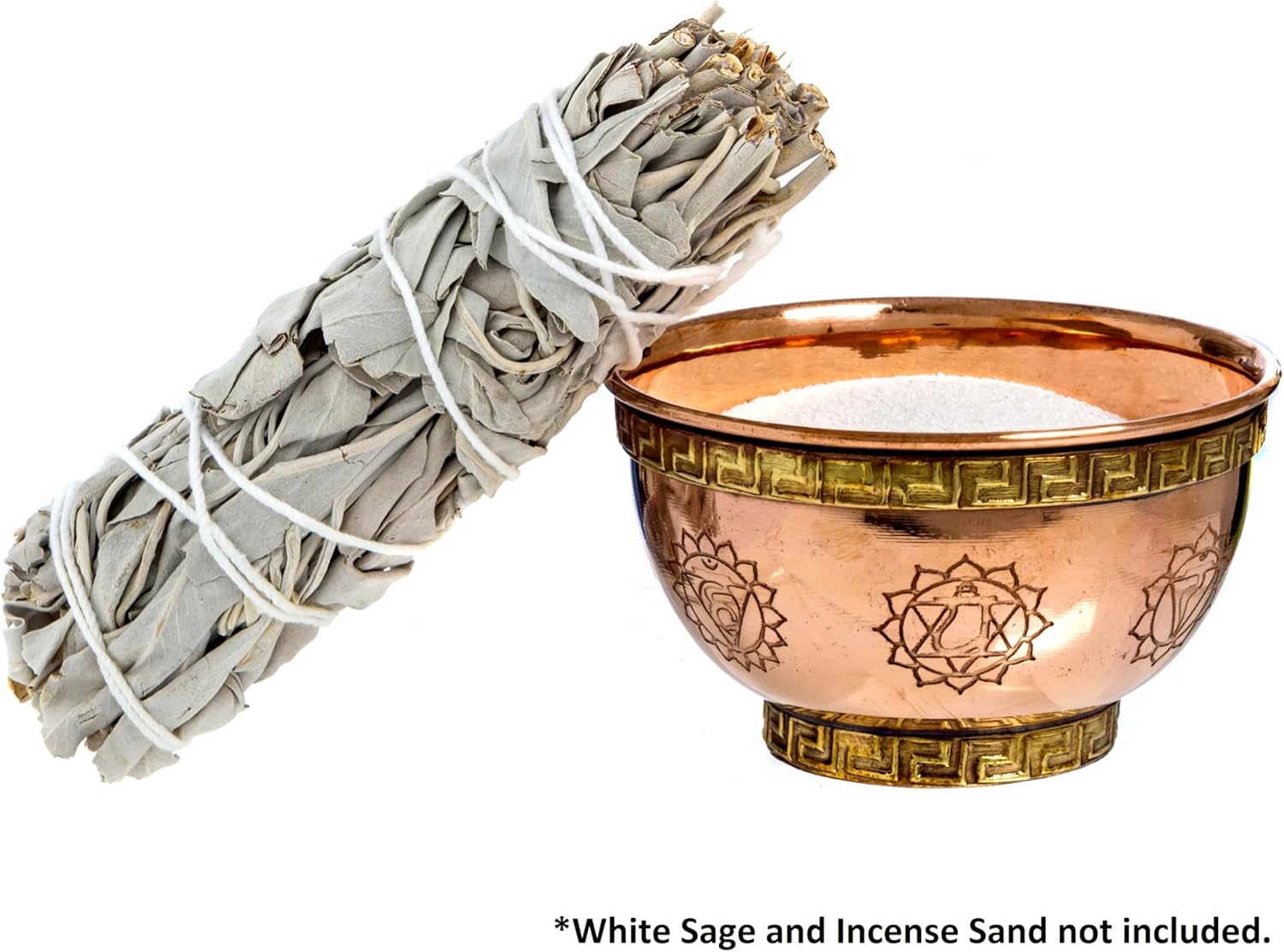 7 Chakras Copper Offering Bowl for Altar Use