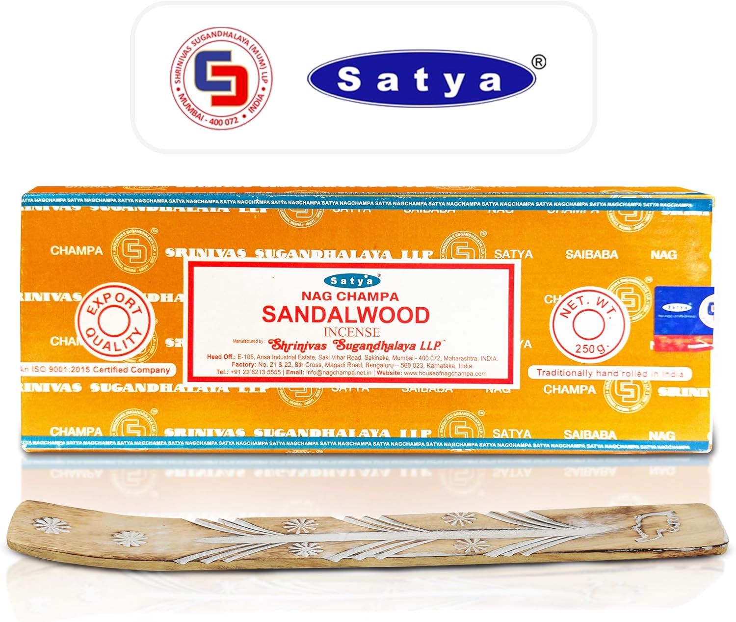 Raajsee Nag Champa Sandalwood Incense Sticks 250g Bundle