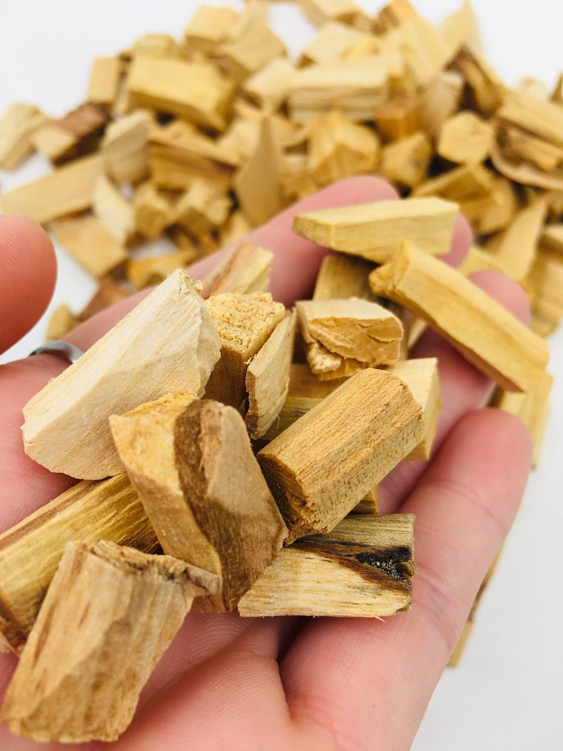 Palo Santo Wood Incense Chips - 1 Ounce Natural Holy Wood for Purification and Relaxation