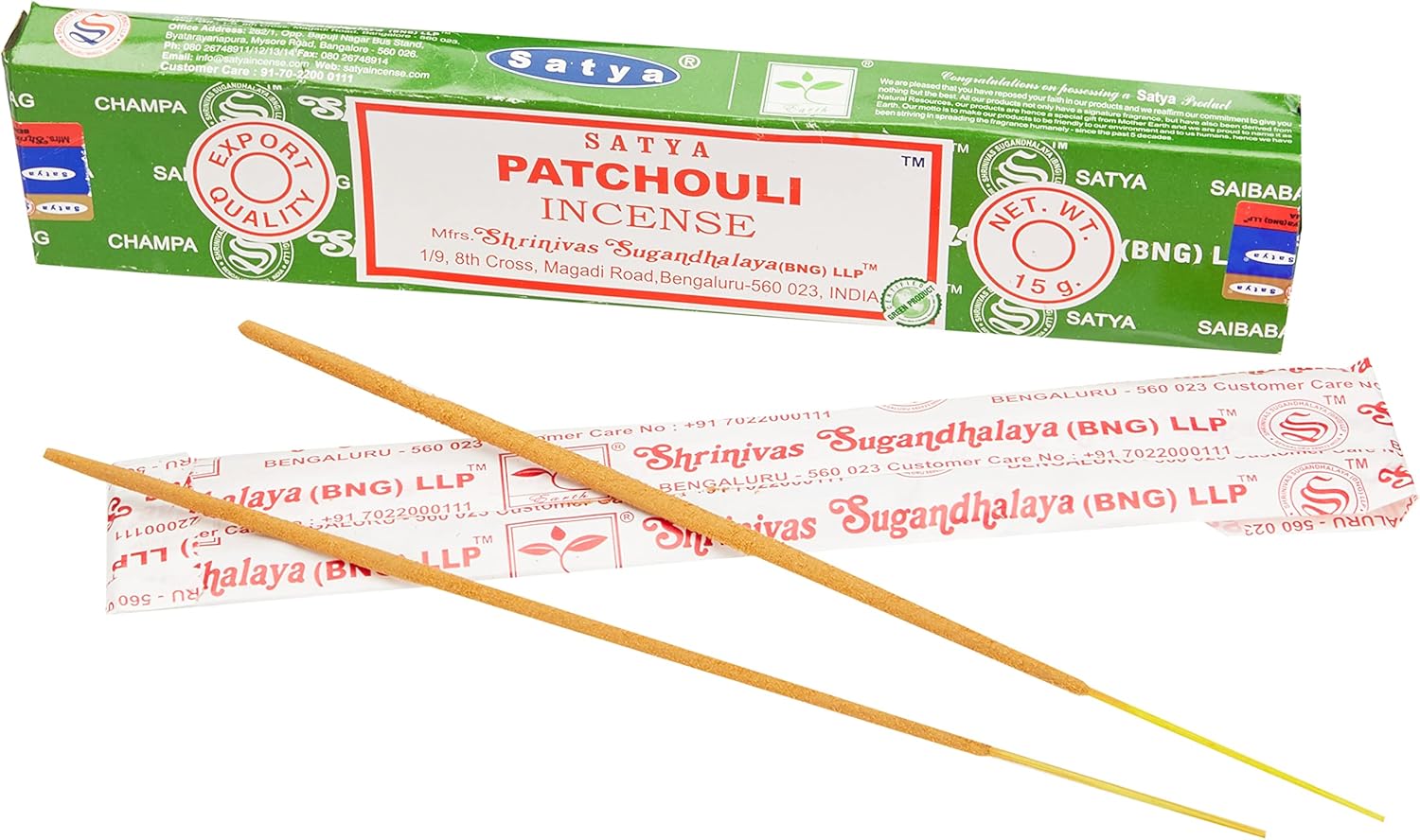 Sai Baba Nag Champa Patchouli Incense 15g