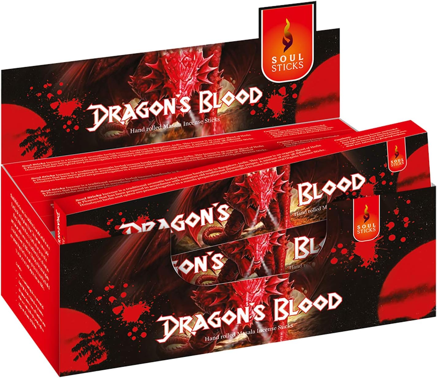 Soul Sticks Natural Hand-Rolled Incense 180 Gram Box