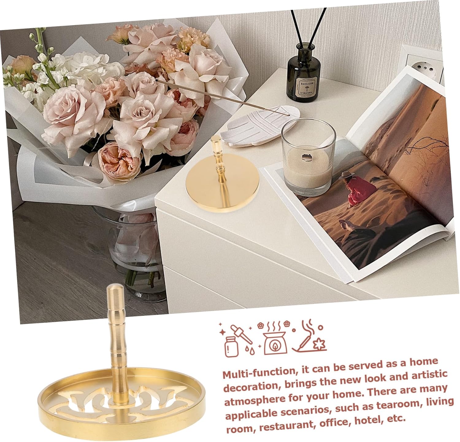 5Pcs Brass Incense Tools Kit for Making and Burning Incense