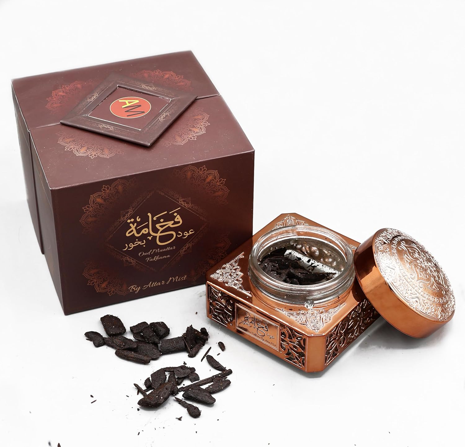 AM Oud Wood Incense Charcoal Chips - 40gm