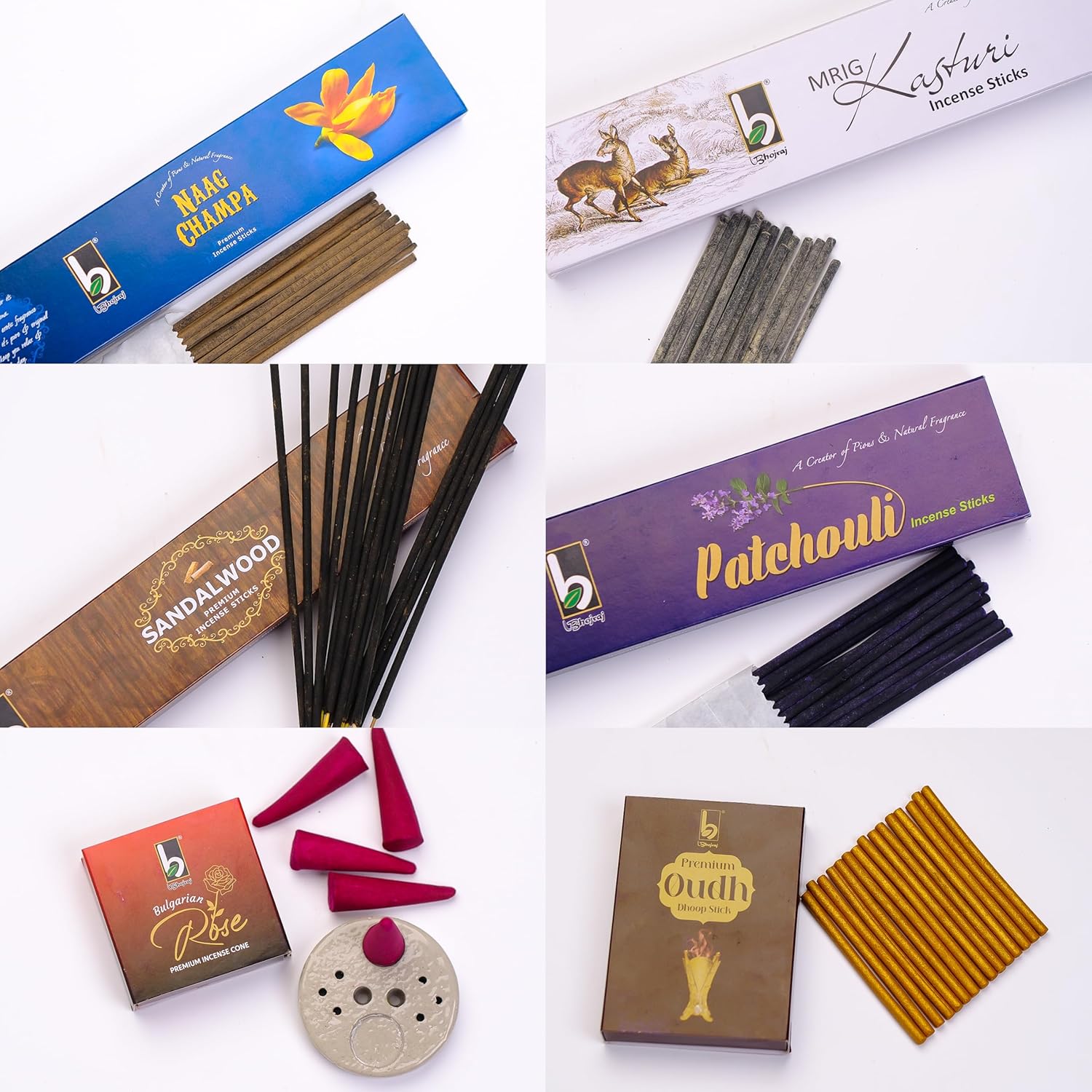 Luxury Natural Incense Sticks Variety Pack