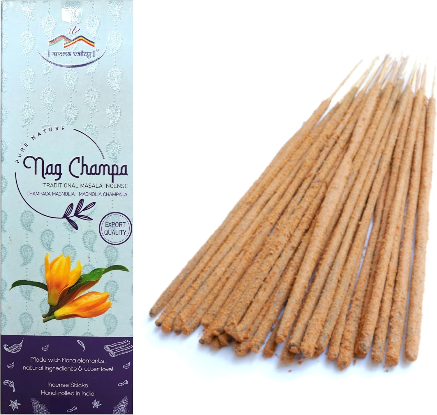 Aroma Valley Nag Champa Incense Sticks 40-50 Per Set