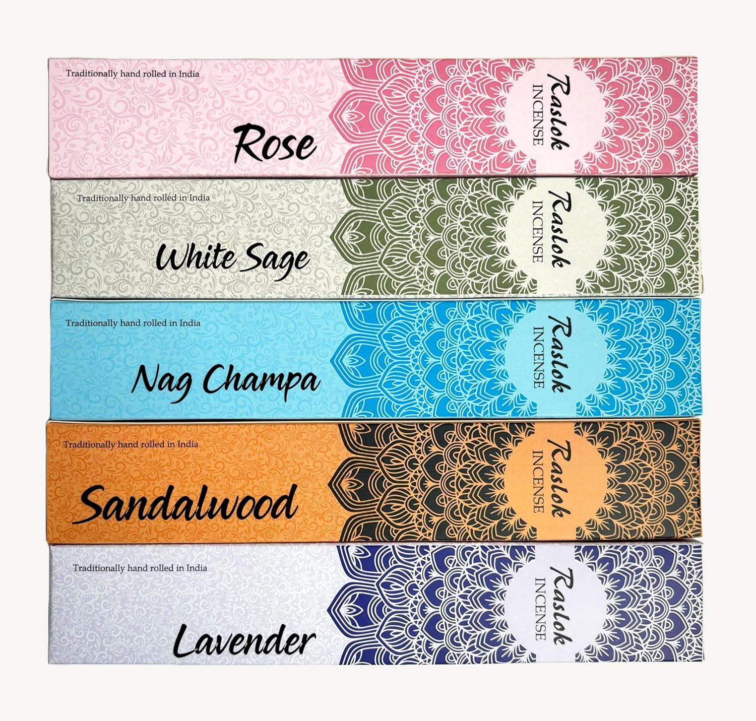 Raslok Natural Incense Sticks Pack of 5 Mixed Scents