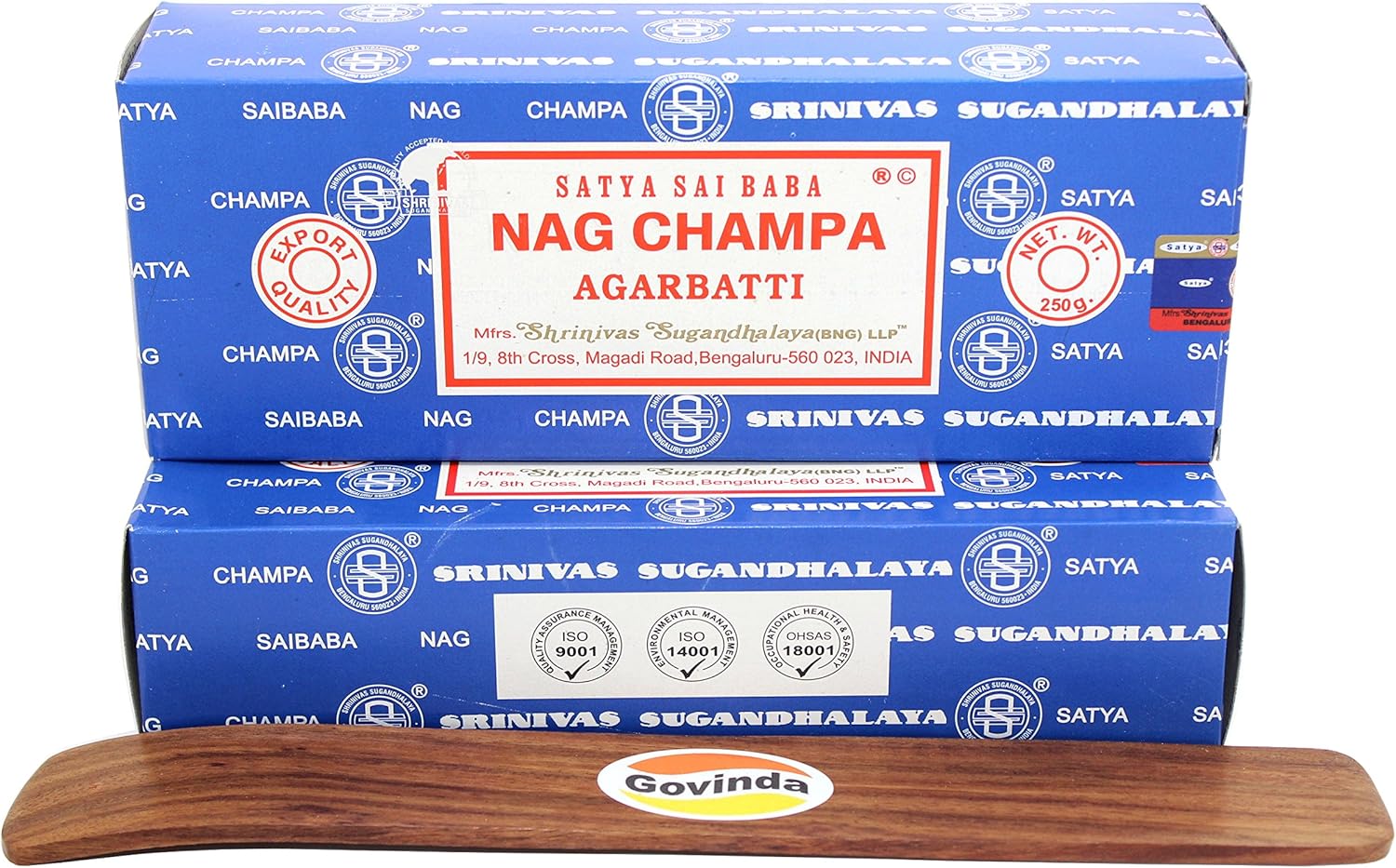 Govinda Nag Champa Argarbatti 500 Grams with Incense Holder