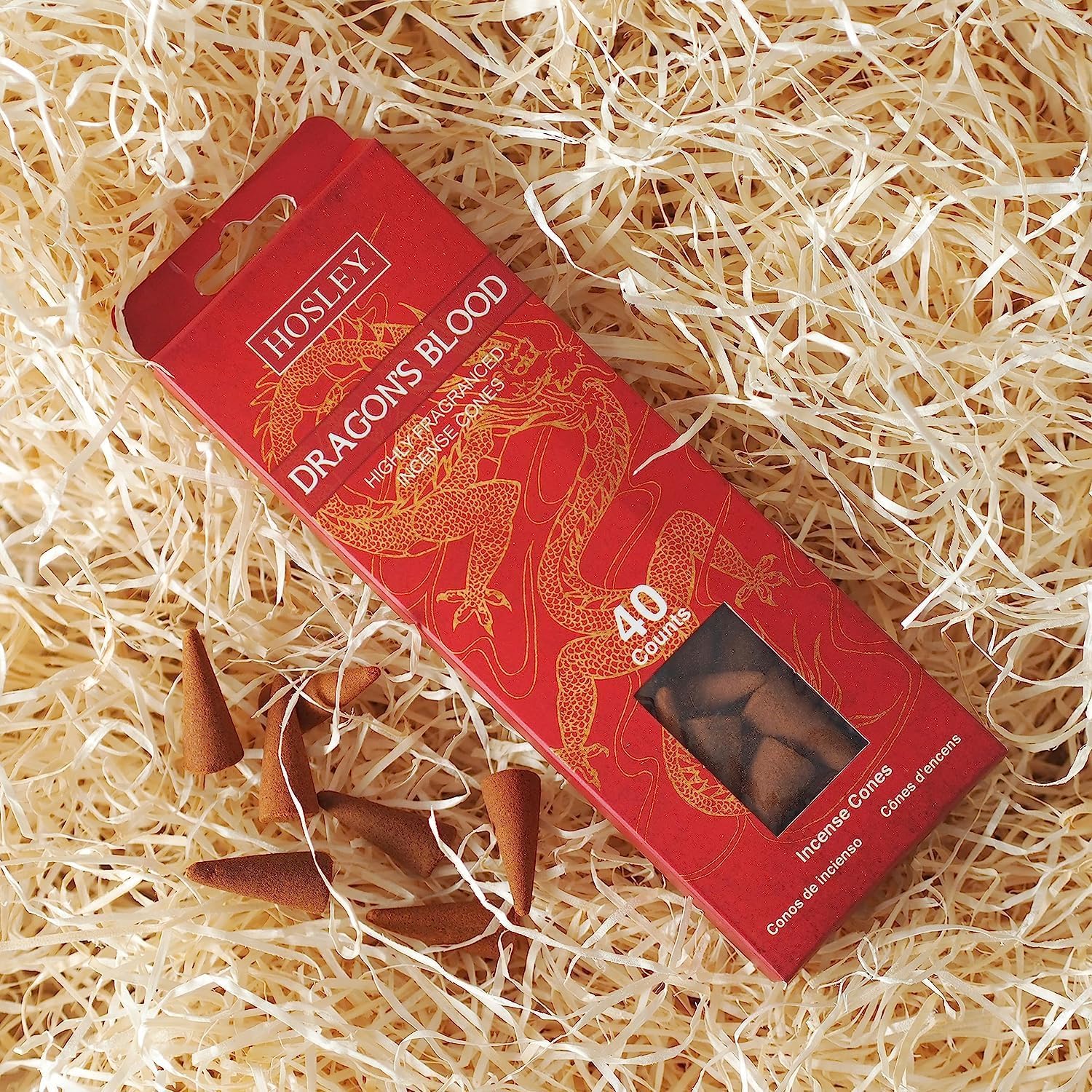 Hosley 240-Pack Dragons Blood Incense Cones