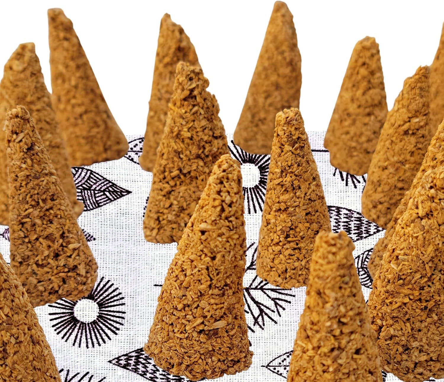 Worldly Finds Palo Santo Cones 48 Pack with Storage Bag