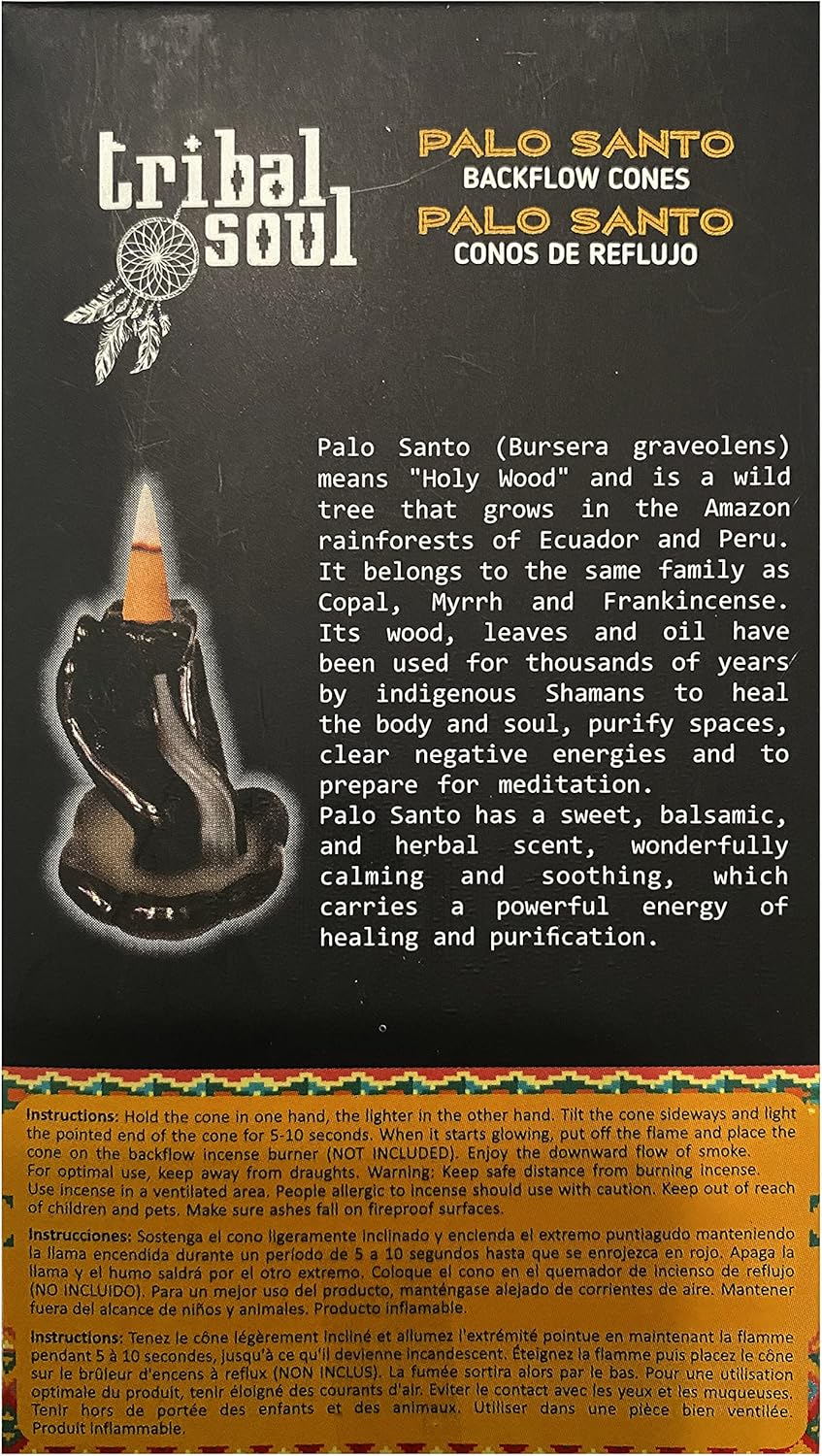 Tribal Soul Back Flow Incense Cones 60 Count