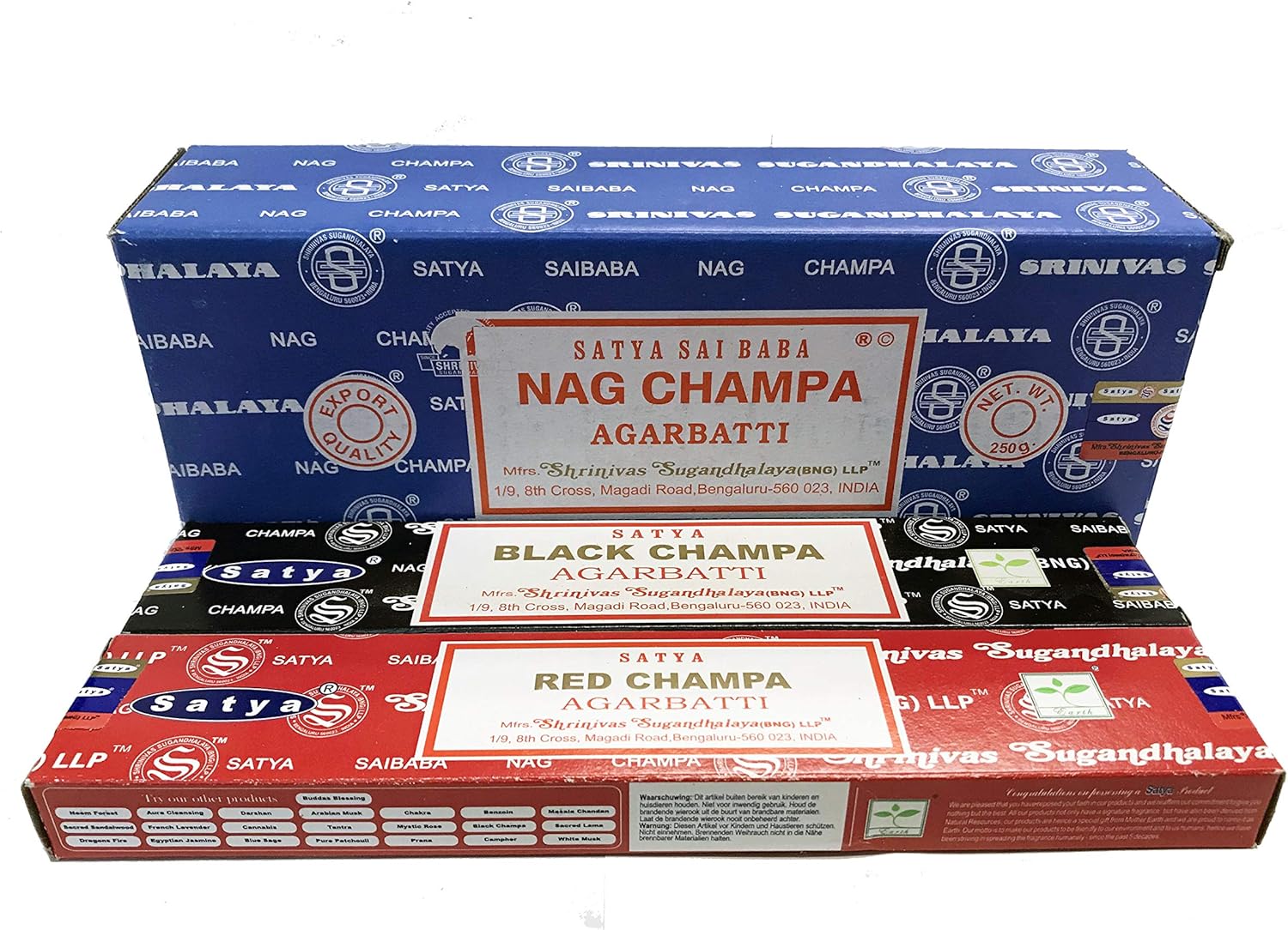 Satya Bangalore Nag Champa Incense 250g Set