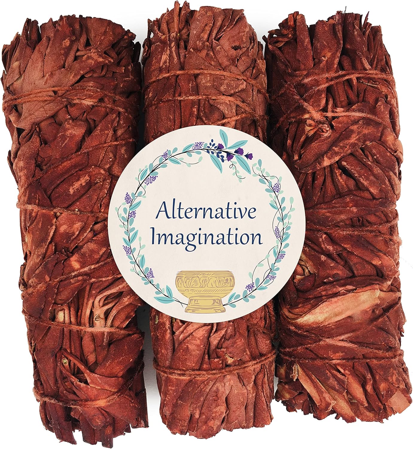 White Sage Bundle with Dragons Blood Incense Resin - 3 Pack