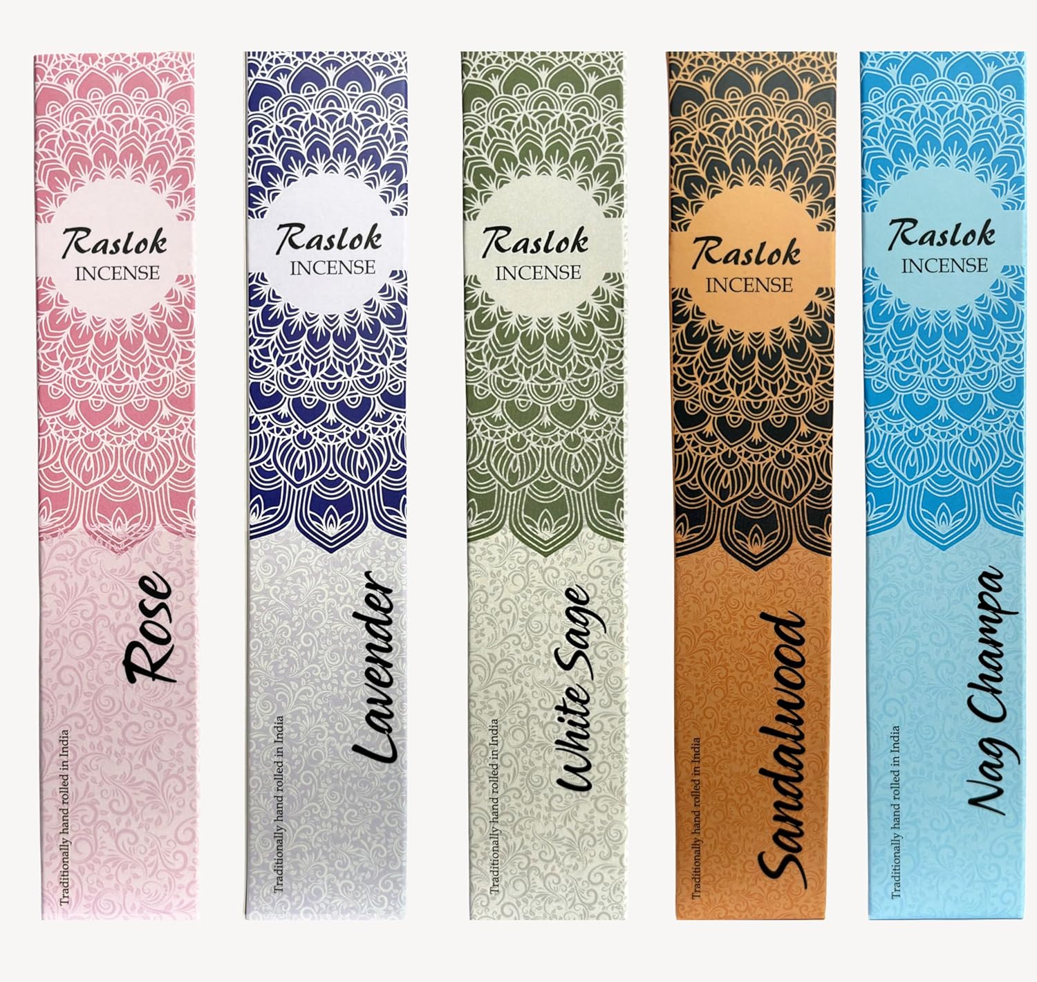 Raslok Natural Incense Sticks Pack of 5 Mixed Scents