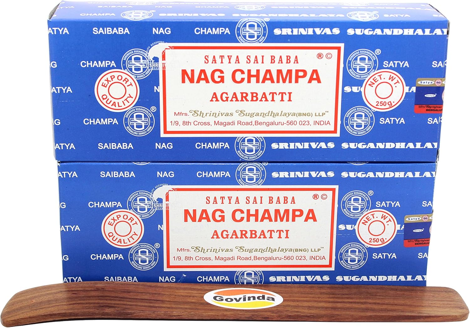 Govinda Nag Champa Argarbatti 500 Grams with Incense Holder