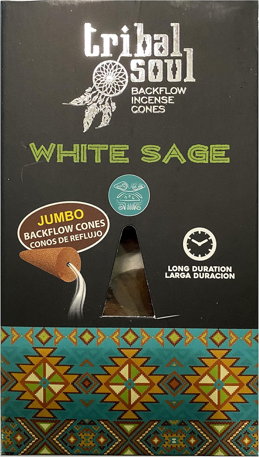 Tribal Soul Back Flow Incense Cones - 60 Cones with 6 Scents Sampler