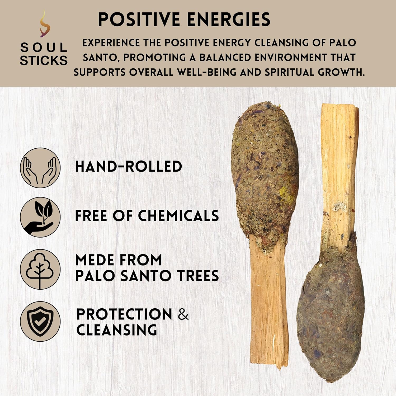 Soul Sticks 2 Pack Palo Santo Incense Sticks