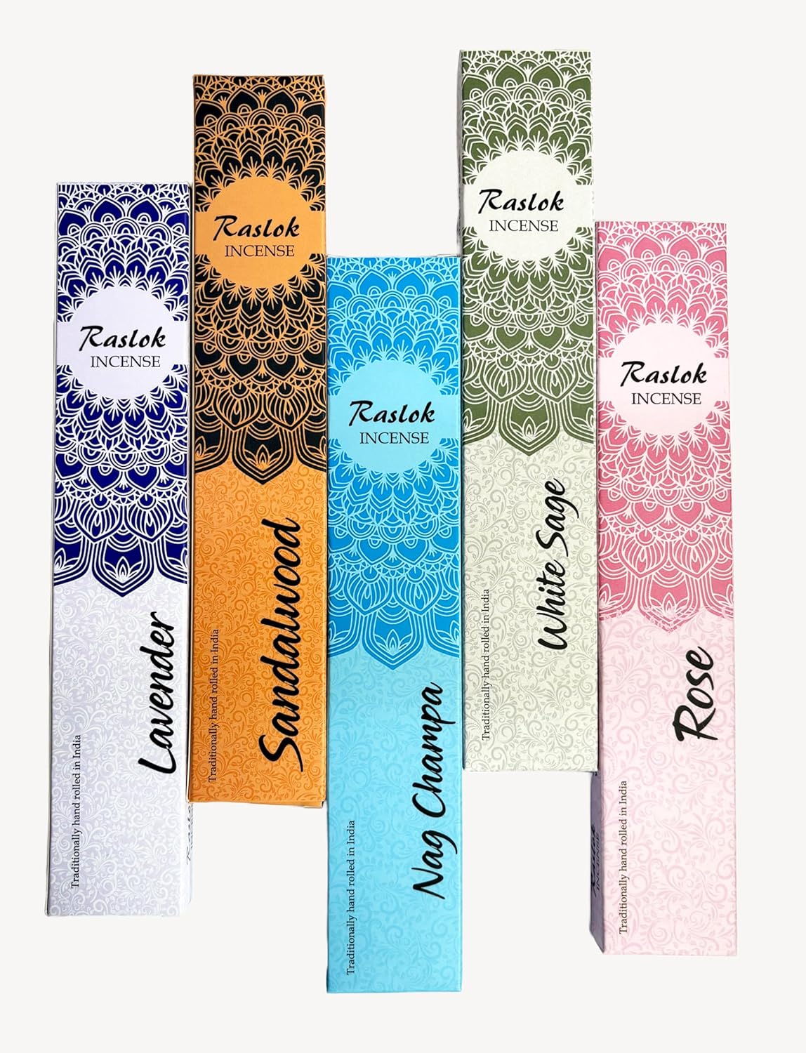 Raslok Natural Incense Sticks Pack of 5 Mixed Scents
