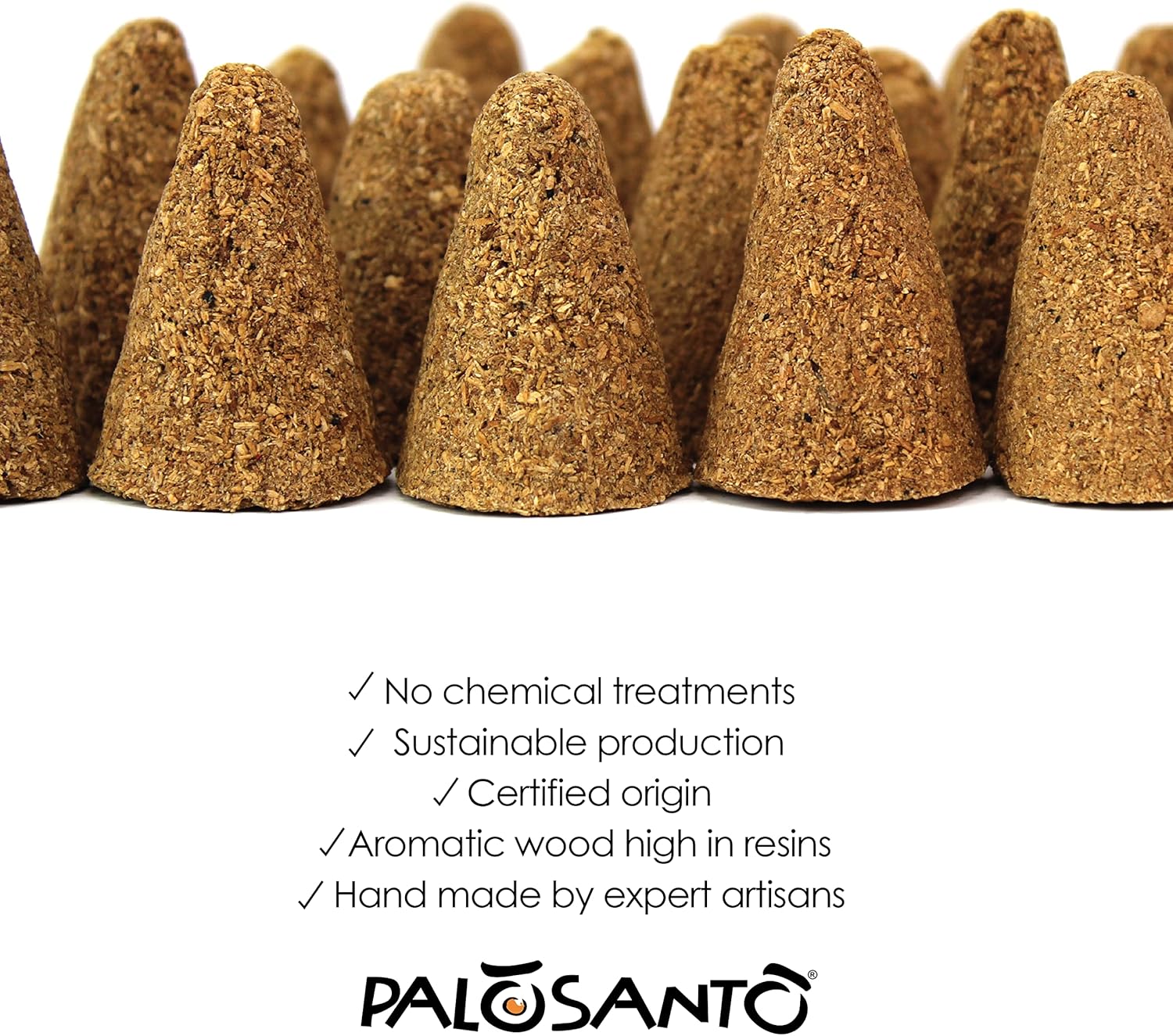 PALOSANTO - Natural Palo Santo Cones from Peru - 6 pcs