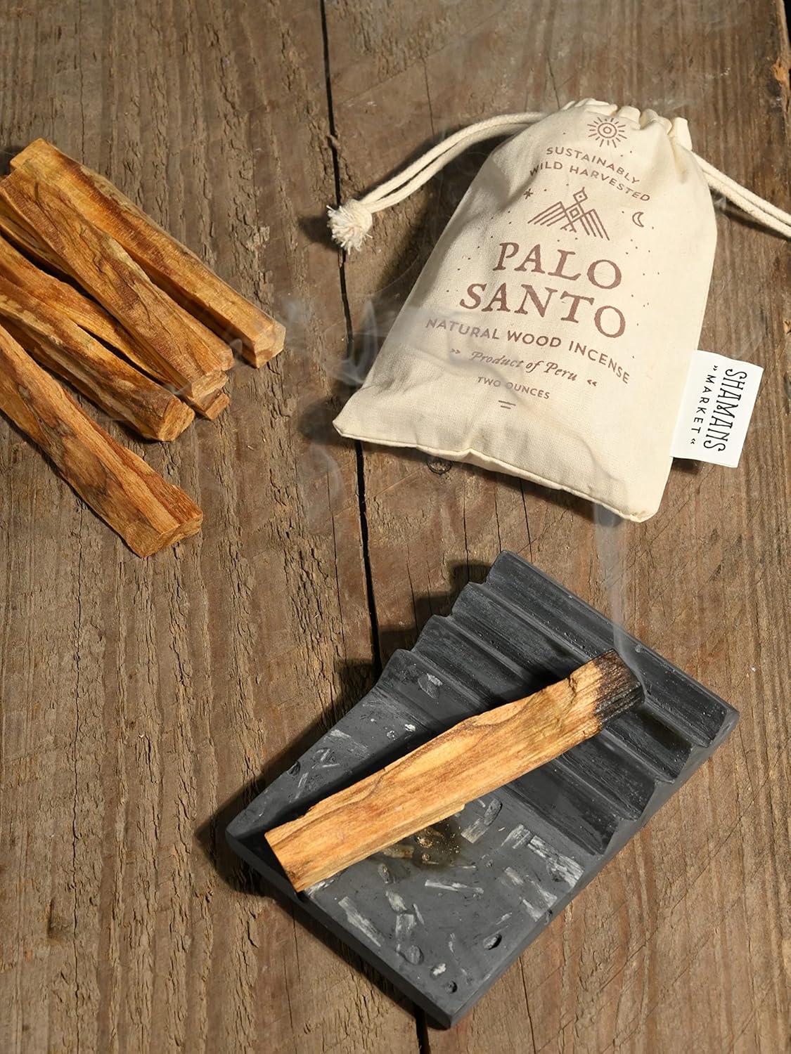 Shamans Market Palo Santo Incense Sticks - 2 oz Bag - Natural Purifying